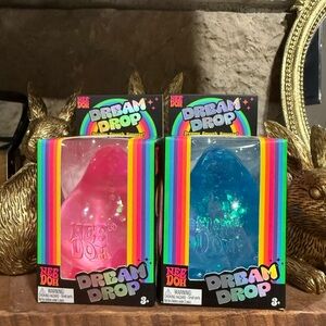 🩷💙💧SET OFTWO! Dream Drop NeeDoh Glitter Duo - Pink & Blue